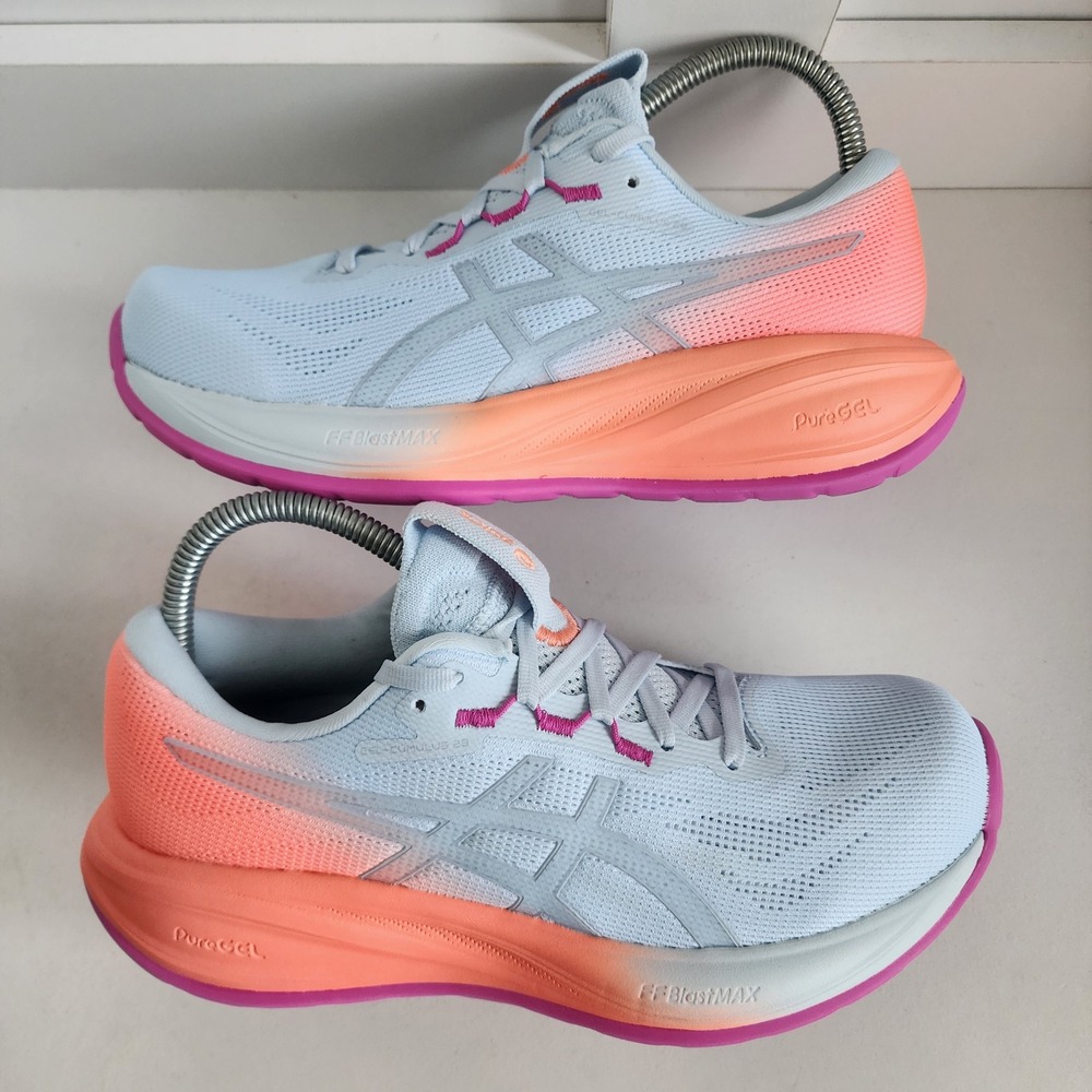 Asics Gel Cumulus 26 Sunny Sizzle Sky Sun Coral Running Shoes Womens 8.5 - Picture 5 of 11